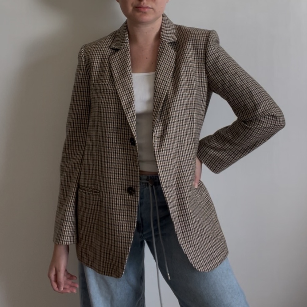 Zara plaid fall blazer